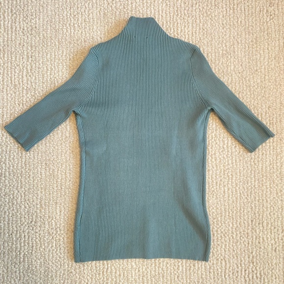 Mock-Neck Short-Sleeve Sweater by Le Château - Picture 2 of 5